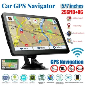 Navigation System Built-in Speaker 7 Inch HD Car GPS Navigation FM Transmitter Australia North America Europe Map Voice Reminder