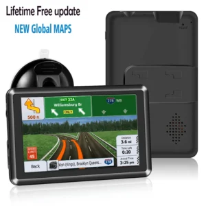5 inch gps navigation for car  truck accessories free map update tools 2024 8GB speed warning Voice broadcast amercia europe