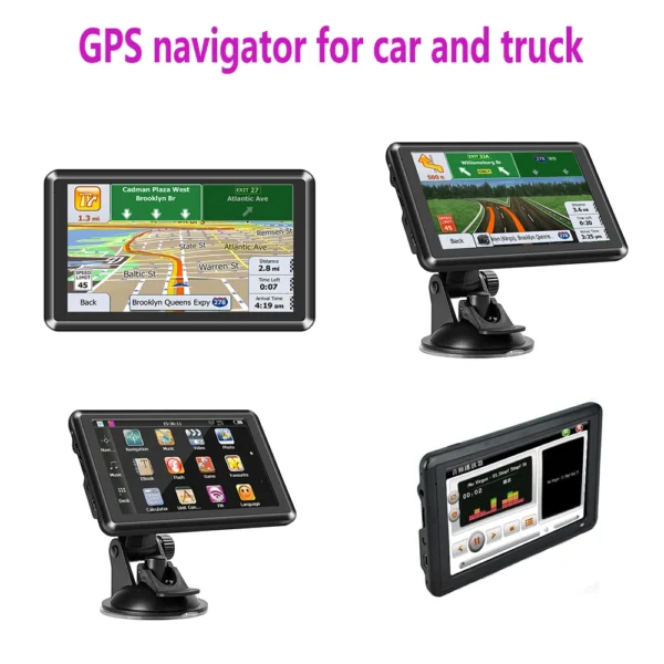 5 inch gps navigation for car  truck accessories free map update tools 2024 8GB speed warning Voice broadcast amercia europe - Image 2
