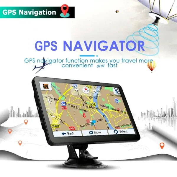 Navigation System Built-in Speaker 7 Inch HD Car GPS Navigation FM Transmitter Australia North America Europe Map Voice Reminder - Image 6